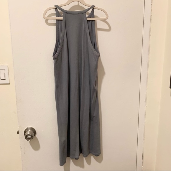 THEORY racer back mini dress light blue small - Picture 4 of 5